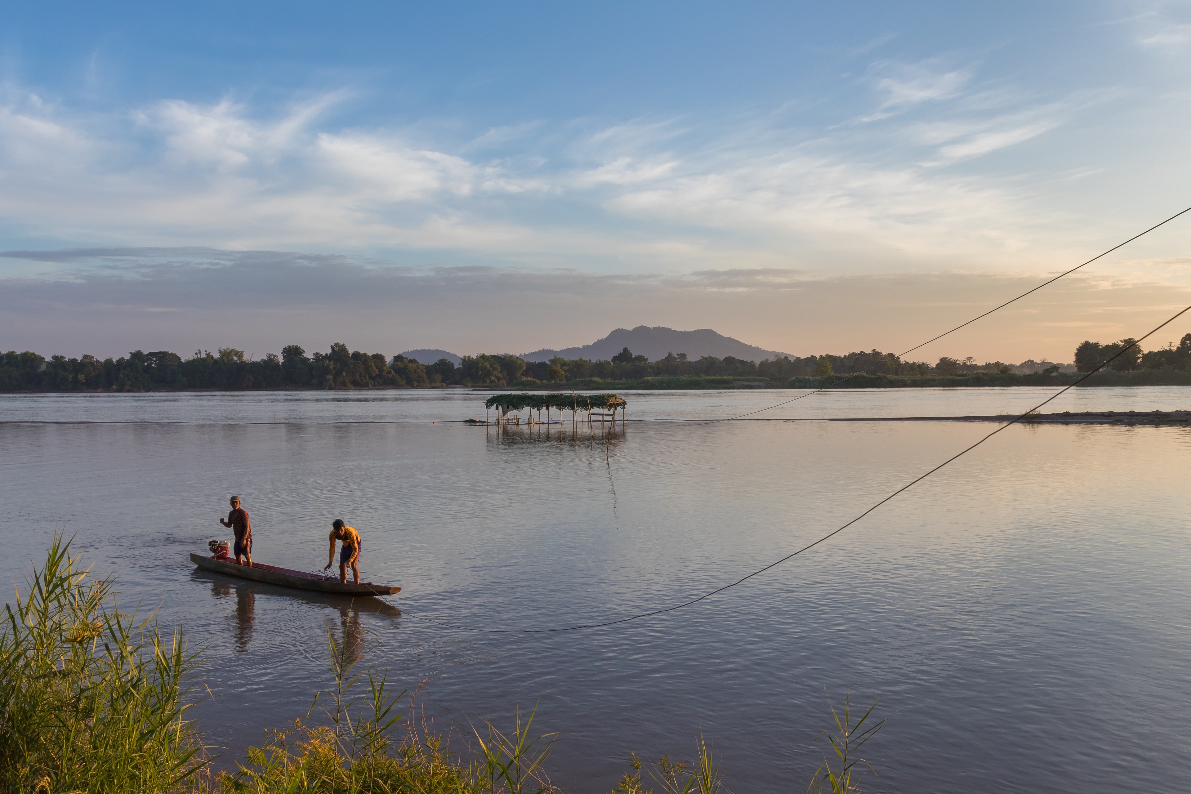 Golden Mekong sunset for a private Southeast Asia journey